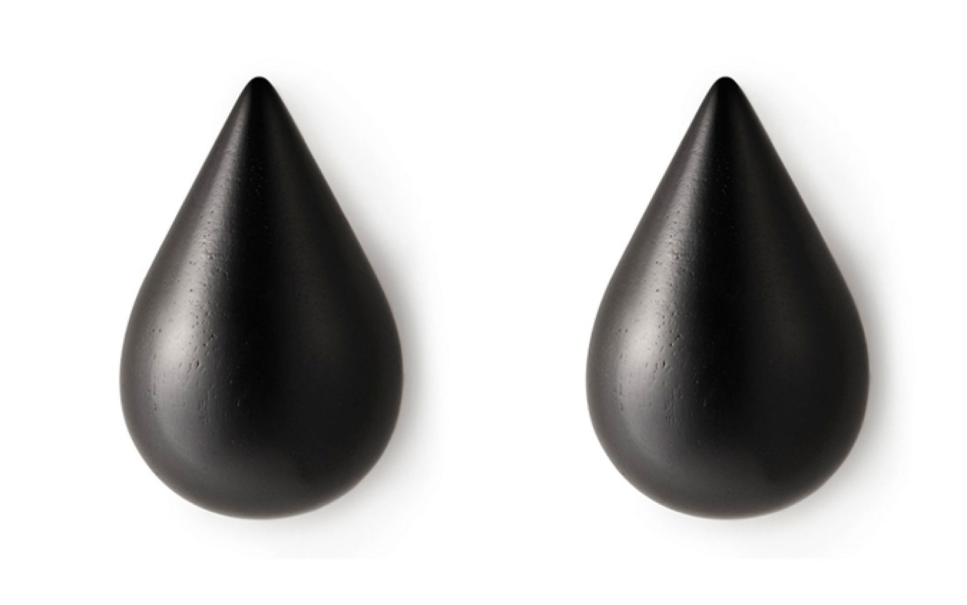 Dropit Hooks 2er Pack coat rack hook BLACK / SMALL Normann Copenhagen SINGLE PIECES